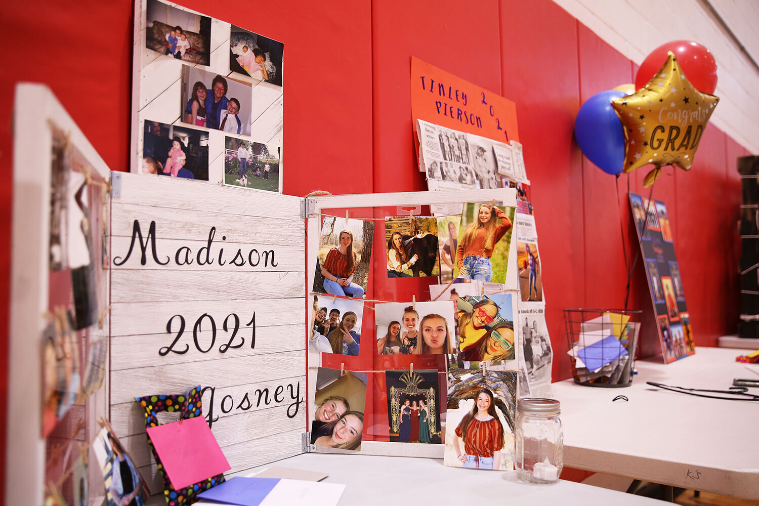 Each graduating senior got a space to put out photos